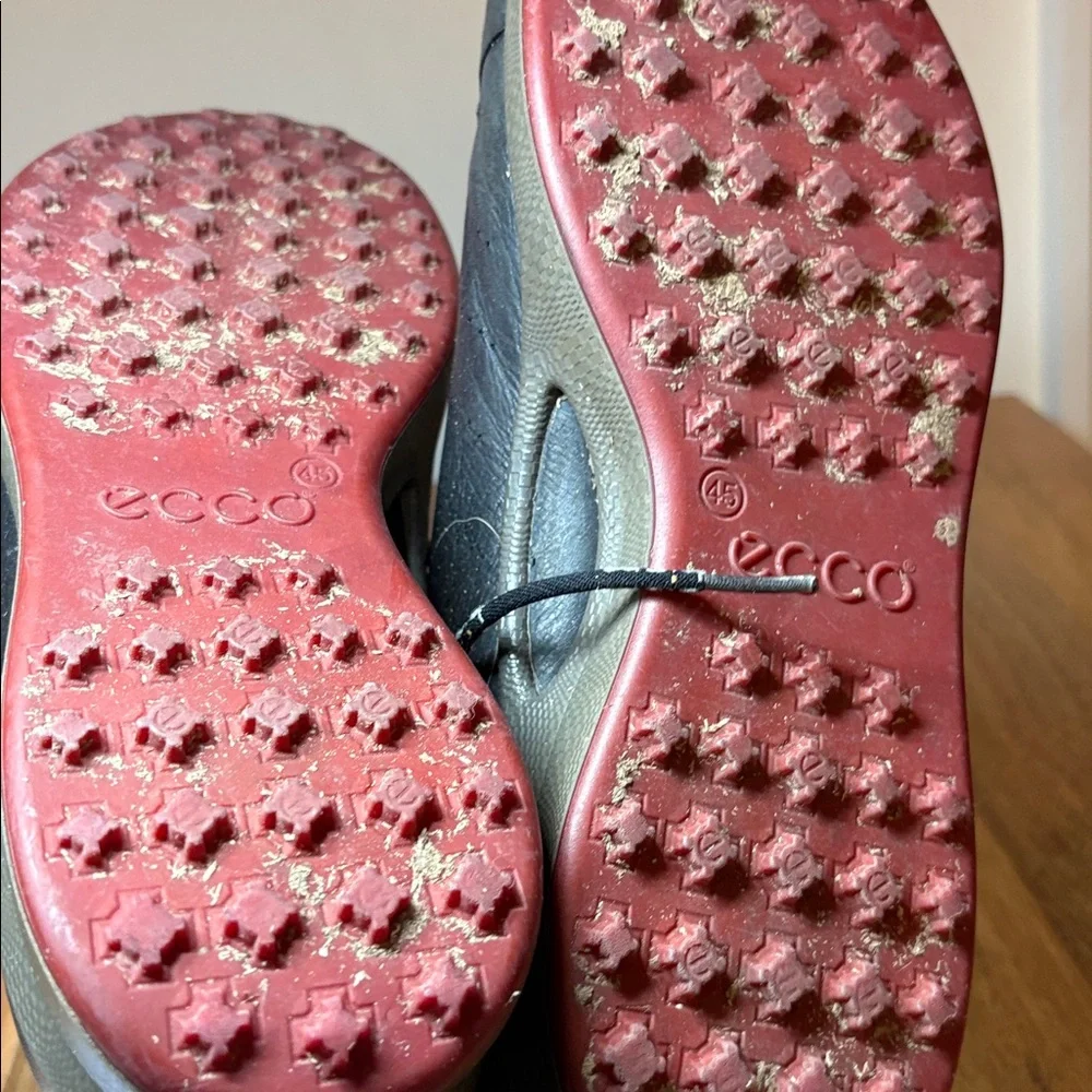 Ecco Black Leather Sneakers Size 45